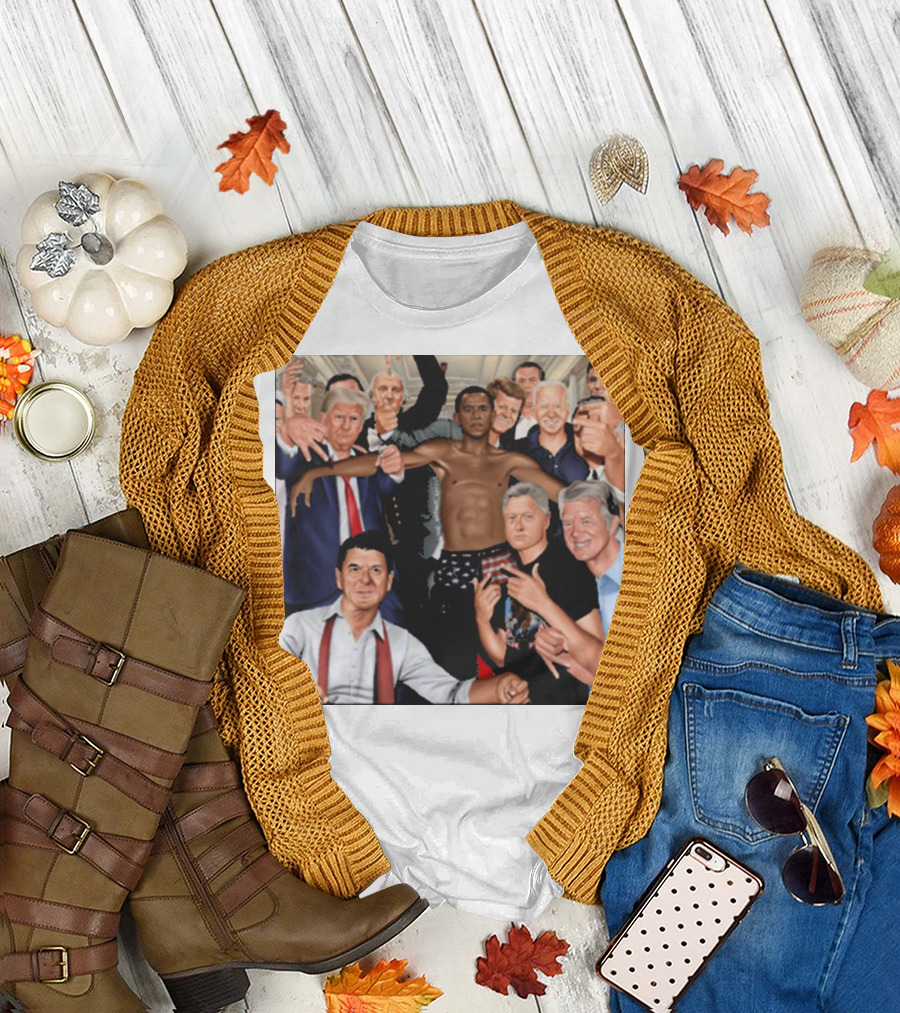 The Wright Artist Glory Boyz U.S. Political Leaders Group Photo T-Shirt