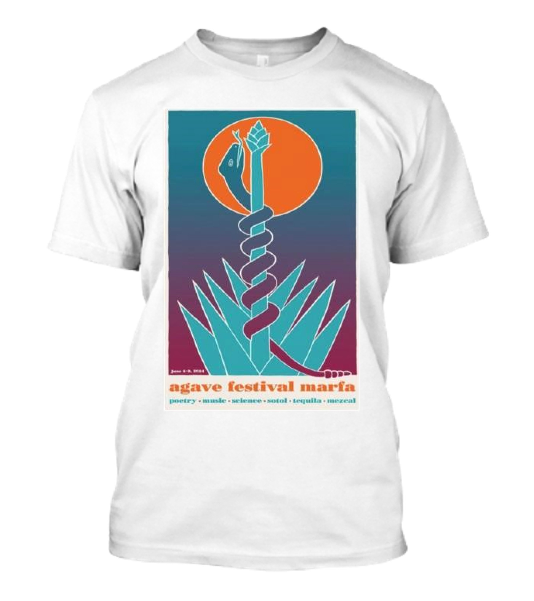 Agave Festival Marfa June 6-9 2024 Poetry Music Science Sotol Tequila Mezcal T-Shirt