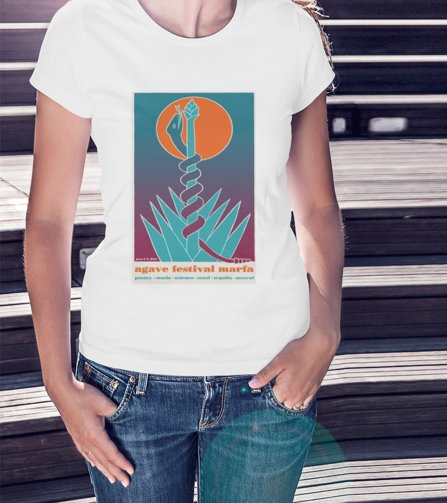 Agave Festival Marfa June 6-9 2024 Poetry Music Science Sotol Tequila Mezcal T-Shirt