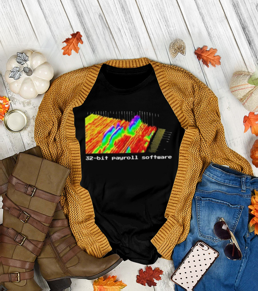 Ayush S Joinwarp 32-Bit Payroll Software Rainbow Spectrum Visualization T-Shirt