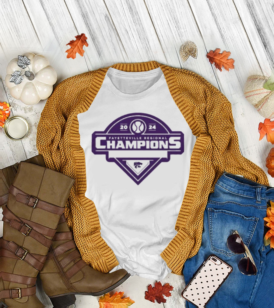 Kansas State Baseball 2024 Fayetteville Regional Champions T-Shirt