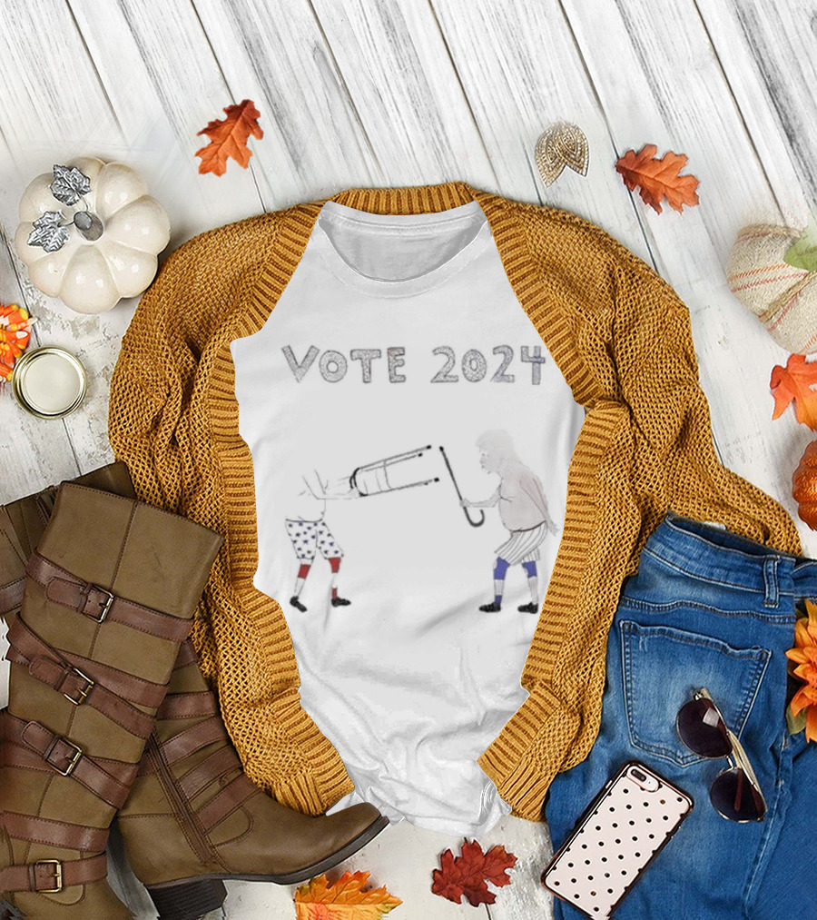 Vote 2024 Biden And Trump Comedy Face-Off T-Shirt