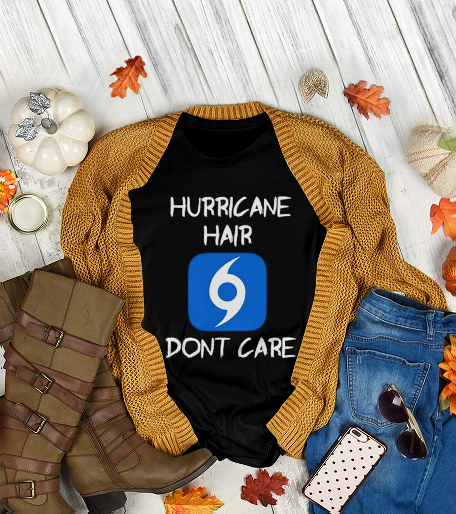 Hurricane Hair Don't Care Blue T-Shirt