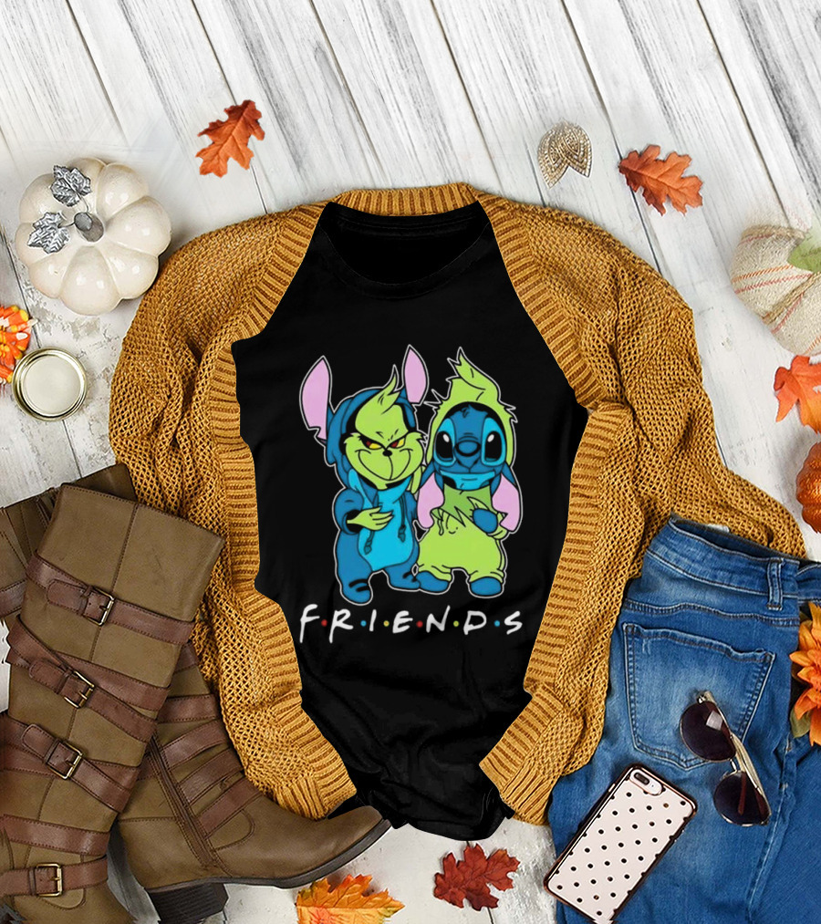 Stitch And Grinch Disney Friends Best Friends For Life T-Shirt