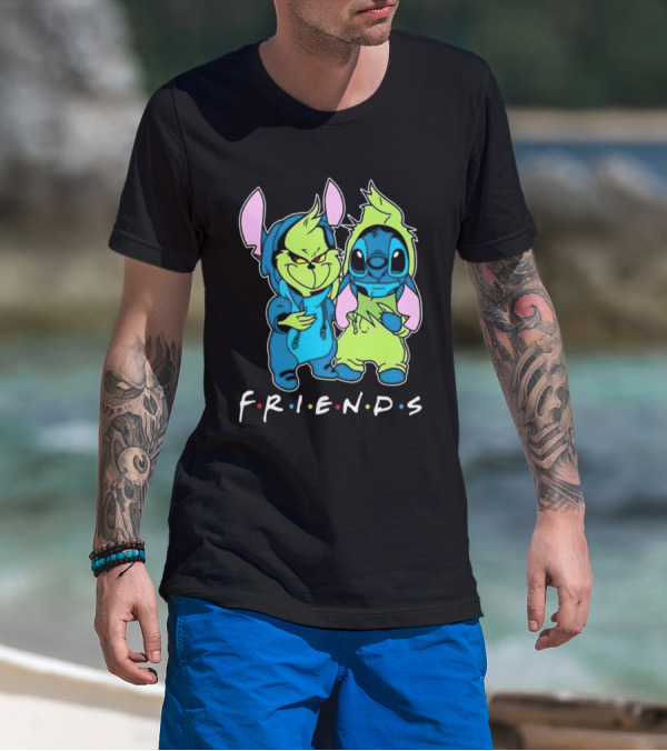 Stitch And Grinch Disney Friends Best Friends For Life T-Shirt
