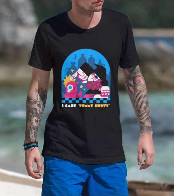 I Cast Tummy Hurty The Forbidden Spell Potion Bottles Stars T-Shirt