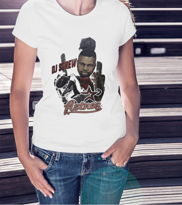 Astros DJ Screw Tribute With Star Icon T-Shirt