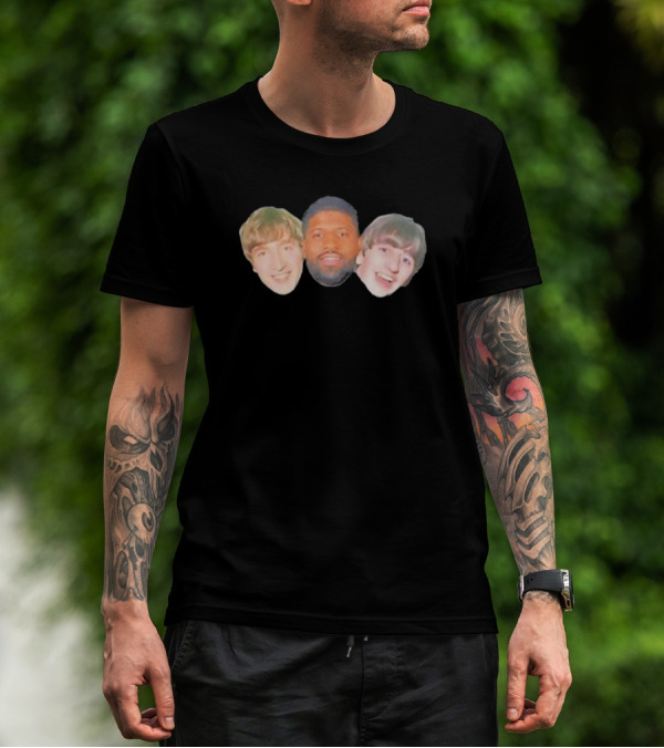 John Paul George And Ringo Philadelphia 76ers Faces T-Shirt