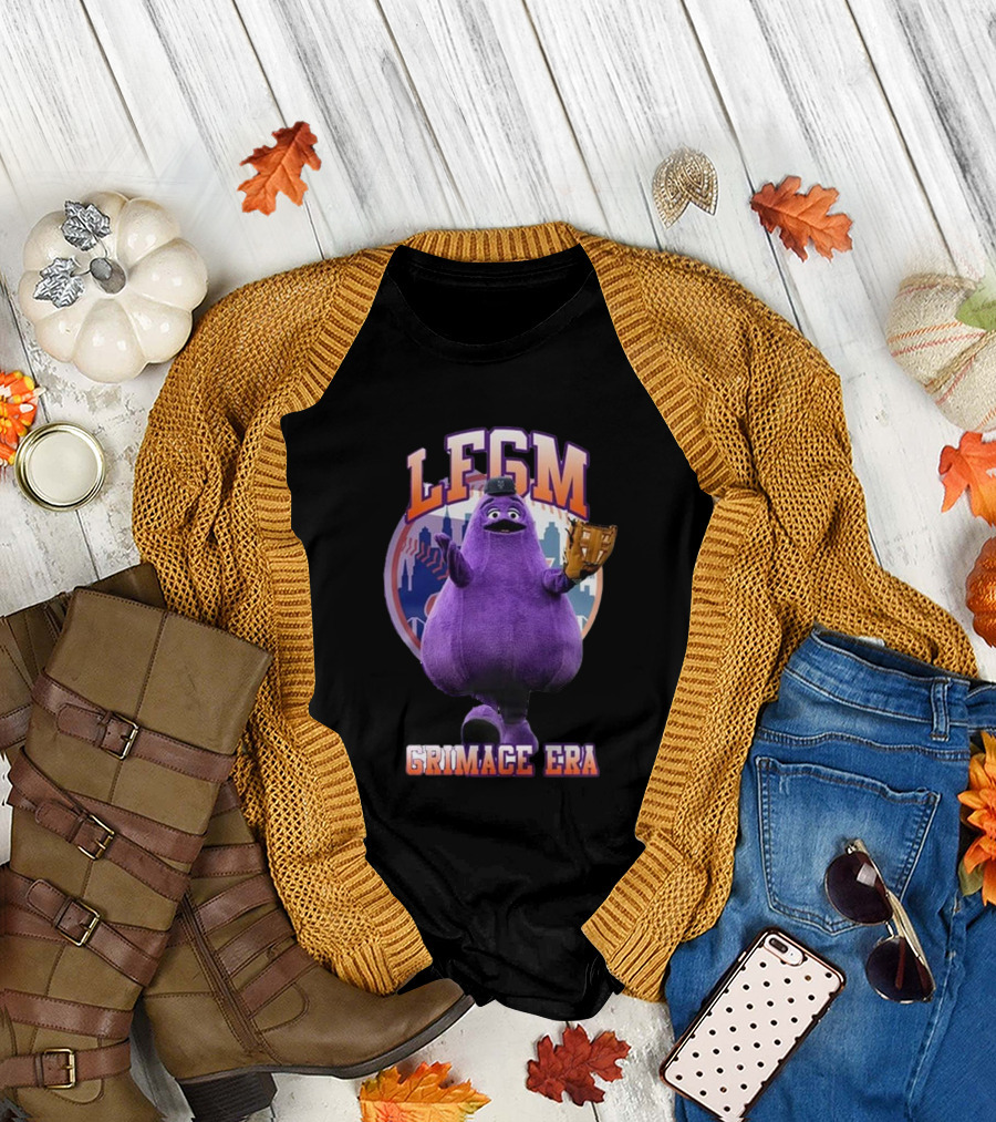 LFGM Grimace Era Mets Baseball Crossover T-Shirt