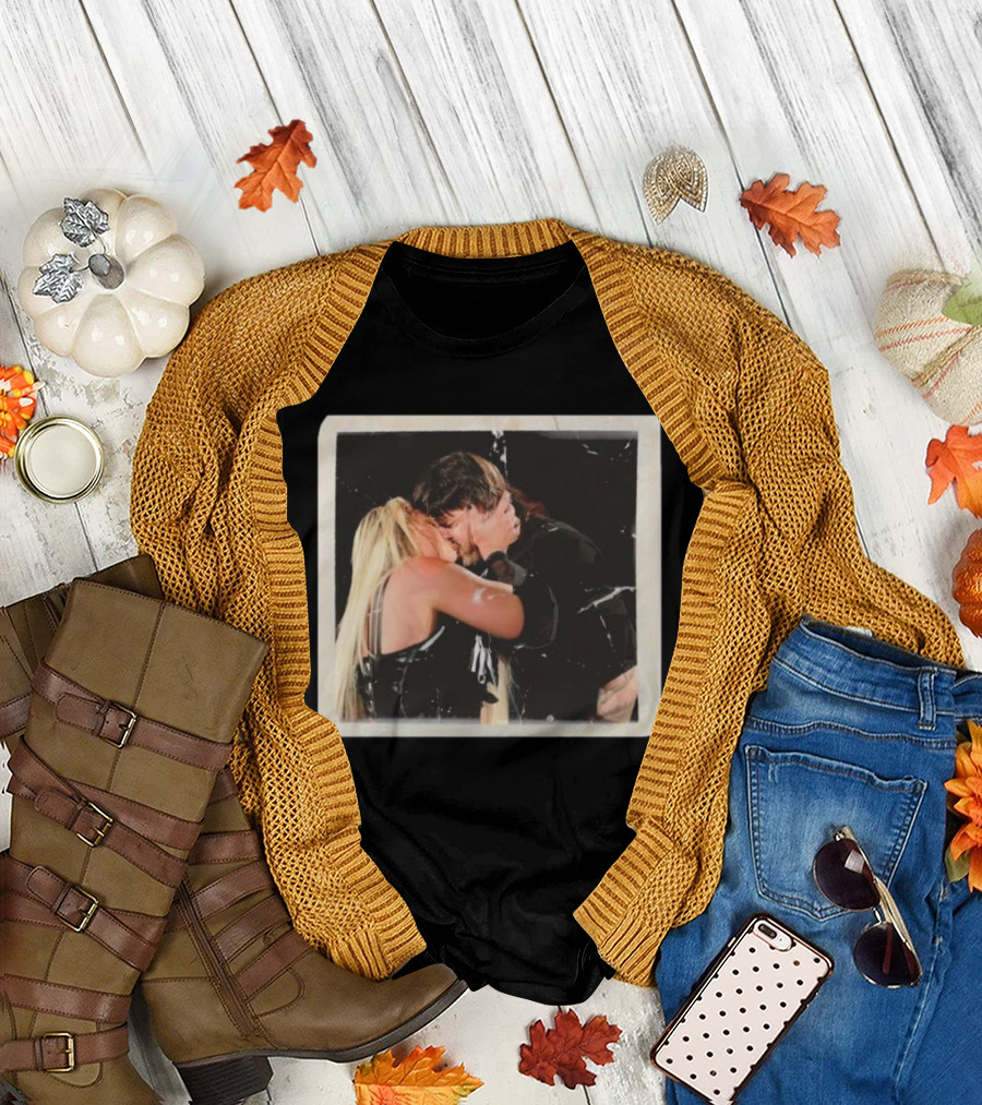 Liv Morgan Dominik Mysterio Candid Kiss Moment T-Shirt