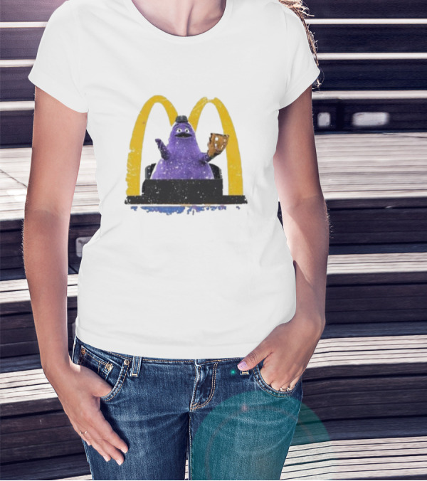 New York Mets The Grimace McDonald's Baseball Crossover T-Shirt