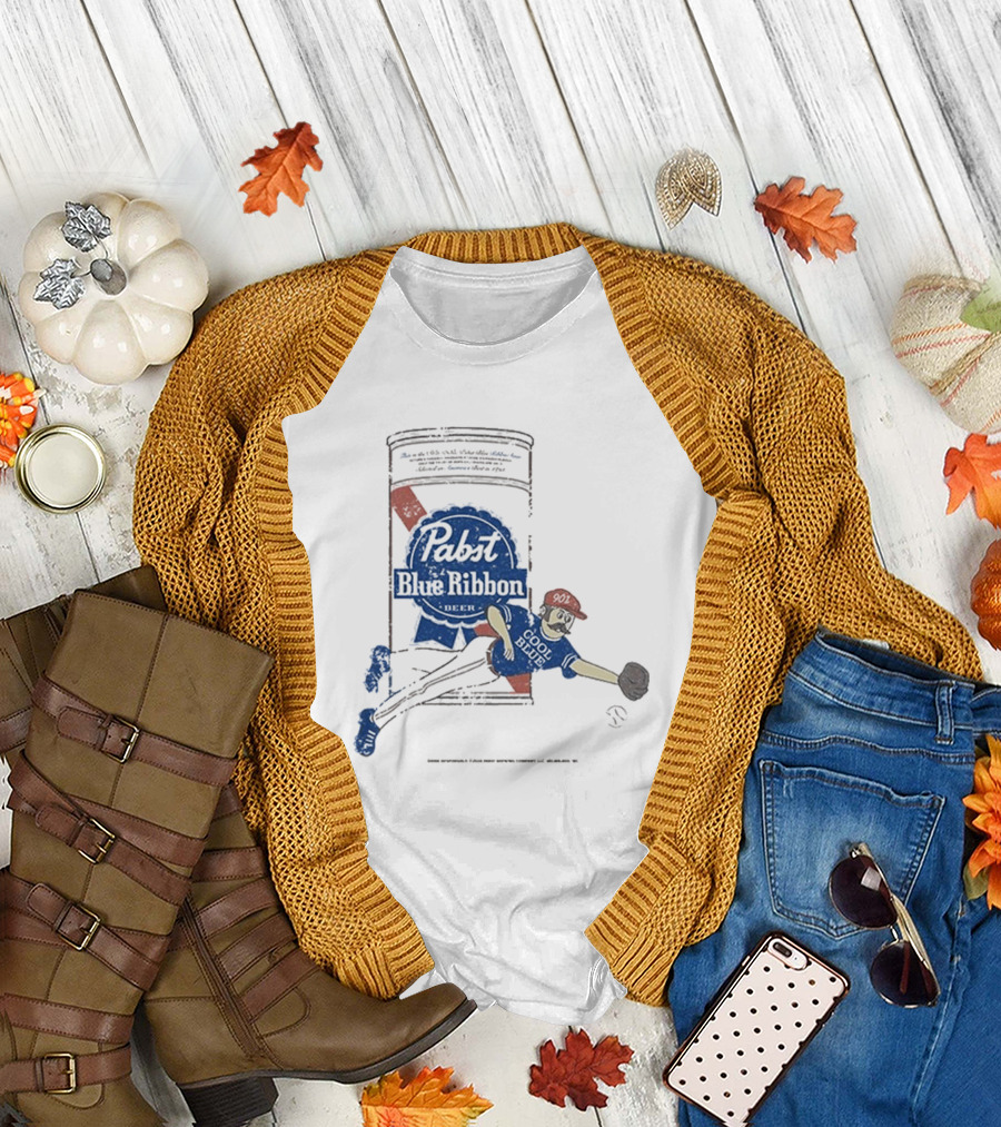 Memphis Redbirds 901 Pabst Blue Ribbon Baseball Can Catcher T-Shirt