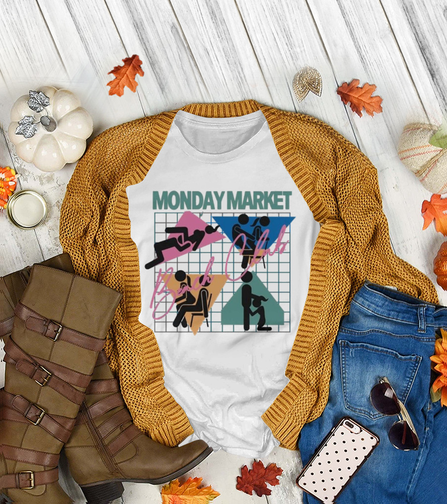 Monday Market Beach Club Geometric Leisure T-Shirt