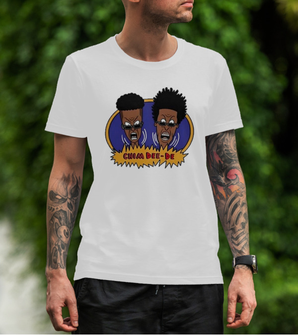Chim Dee-De Beavis And Butt-Head Cartoon Characters With Bold Expressions T-Shirt