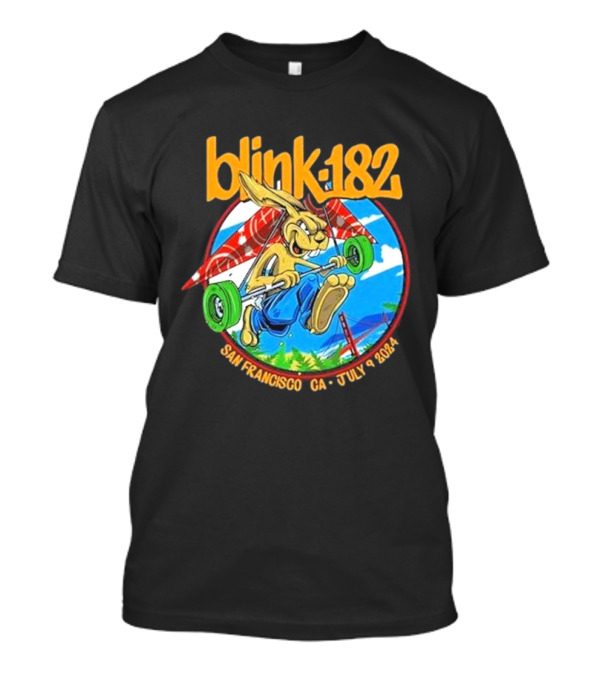 Blink-182 Rabbit San Francisco CA July 9 2024 Chase Center T-Shirt
