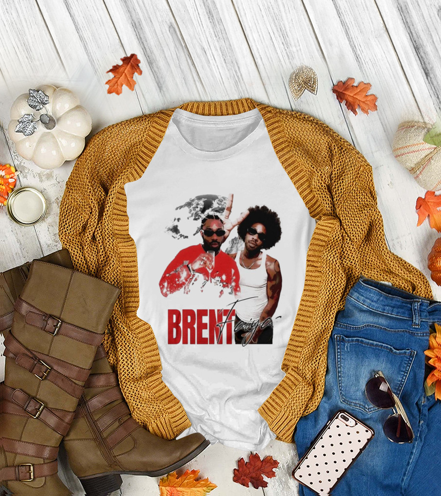 Brent Faiyaz Red Jacket and Tank Top T-Shirt