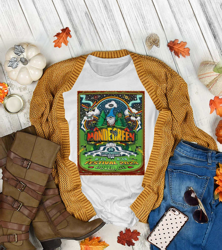 Mondegreen So Stupendous Gnome Ice Cube Festival 2024 Dover DE T-Shirt