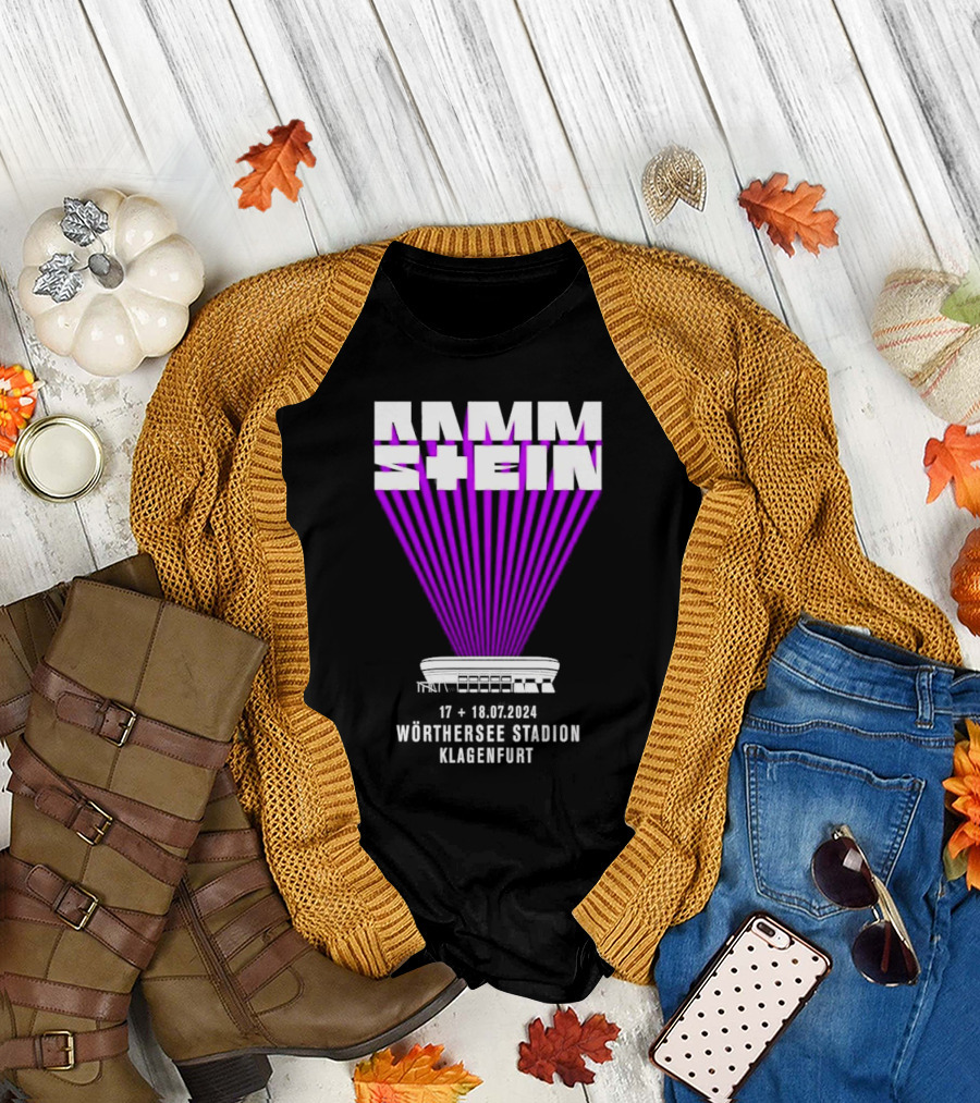 Rammstein 17 18 07 2024 Wörthersee Stadion Klagenfurt T-Shirt