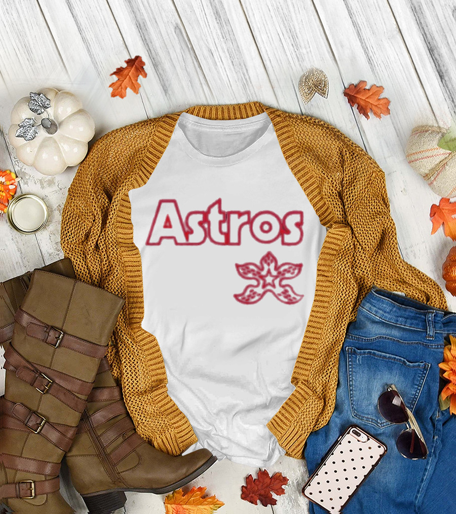 Astros Stranger Things 2024 Demogorgon Night T-Shirt