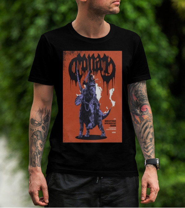 Conan Sep 15 2024 Café Campus Montreal With Wormwitch Mares Of Thrace Hippie Death Cult Magdabra Quebec Tour T-Shirt