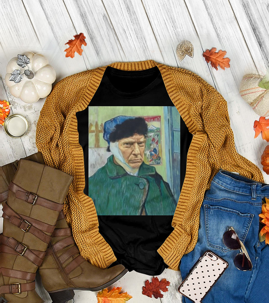 Donald Trump with a Bandaged Ear Van Gogh Style Trump Fight T-Shirt