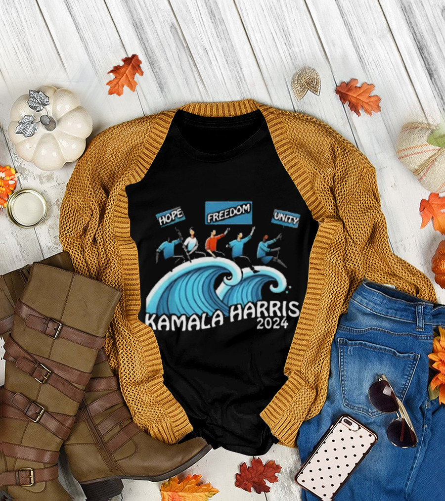 Kamala Harris 2024 Hope Freedom Unity T-Shirt