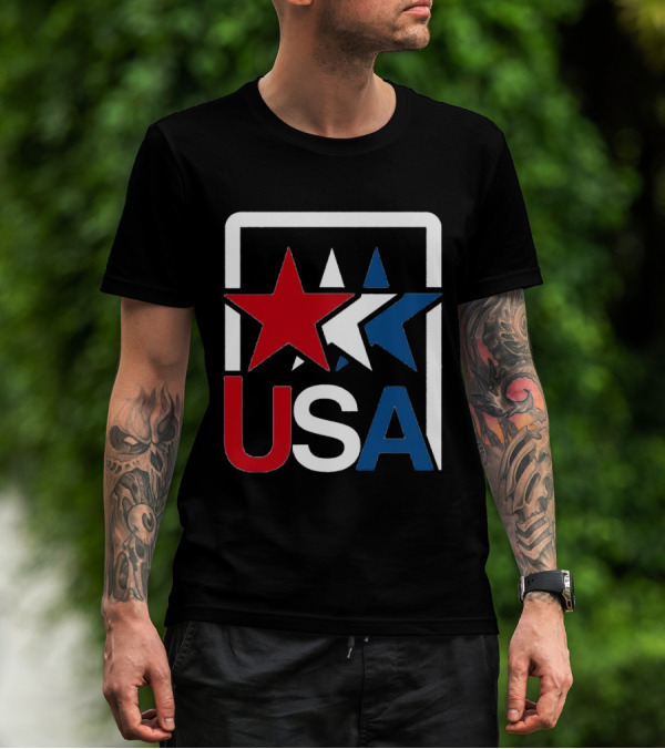 USA Stars In Motion Red White Blue T-Shirt