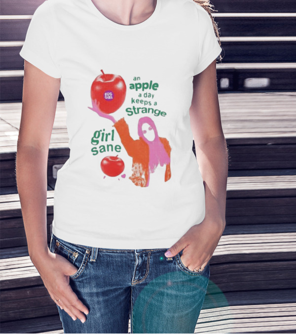 An Apple A Day Keeps A Strange Girl Sane Bug Girl T-Shirt