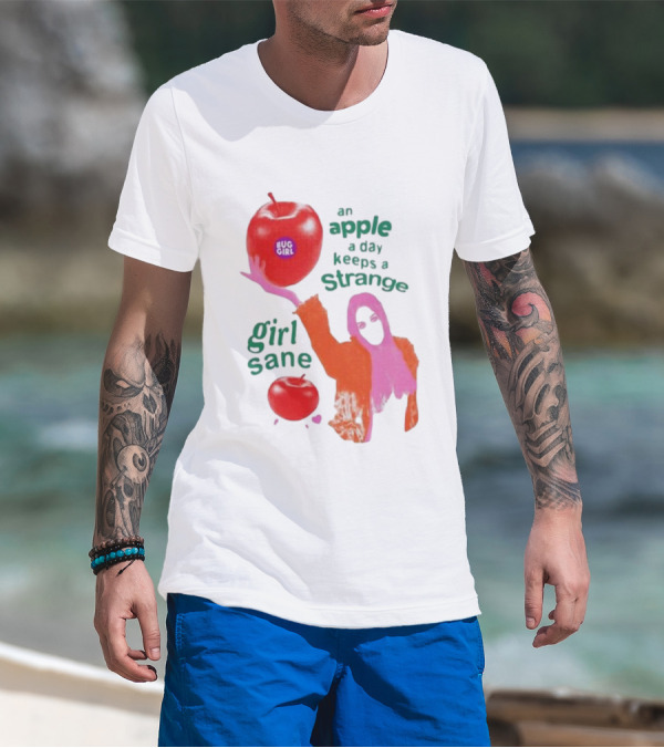 An Apple A Day Keeps A Strange Girl Sane Bug Girl T-Shirt