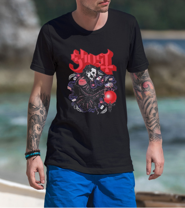 Ghost Papa Cards Club Franchise T-Shirt