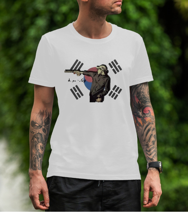 Viral Olympic Shooters Kim Yeji South Korean Flag Shooter T-Shirt