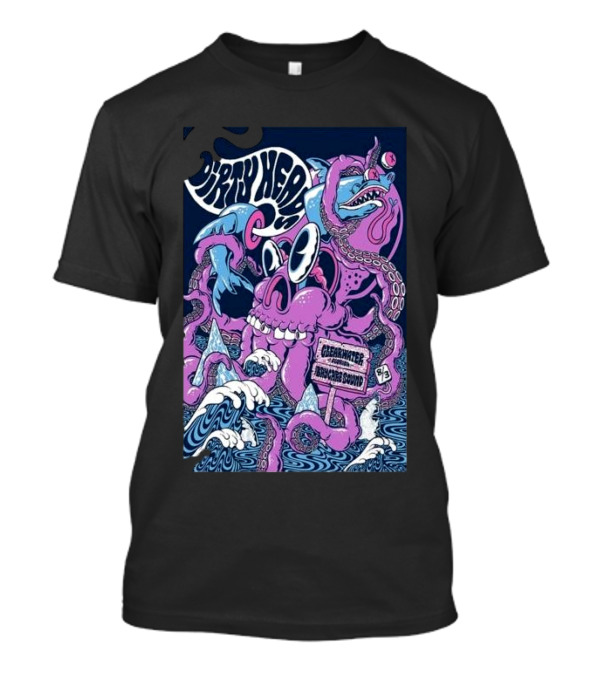 Dirty Heads Tour Clearwater Florida August 3 2024 Surreal Purple Creature T-Shirt