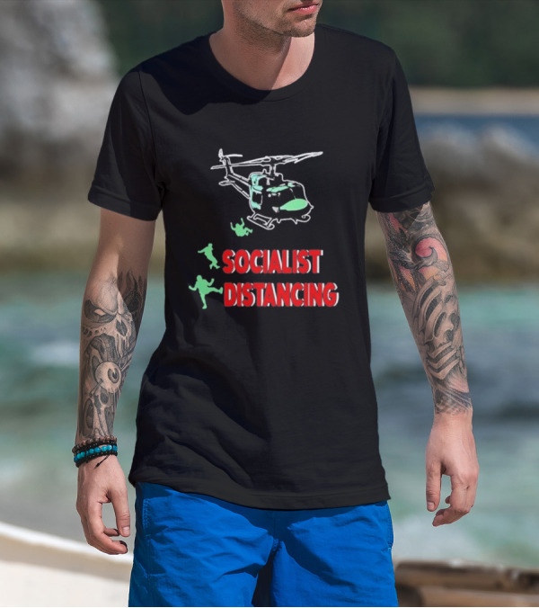 Socialist Distancing Helicopter Pilot T-Shirt