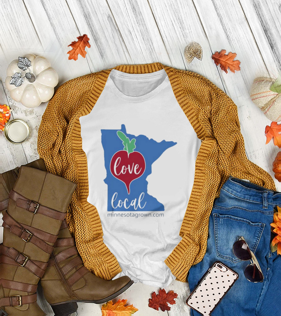 Love Local Minnesota Beetroot minnesotagrown.com T-Shirt