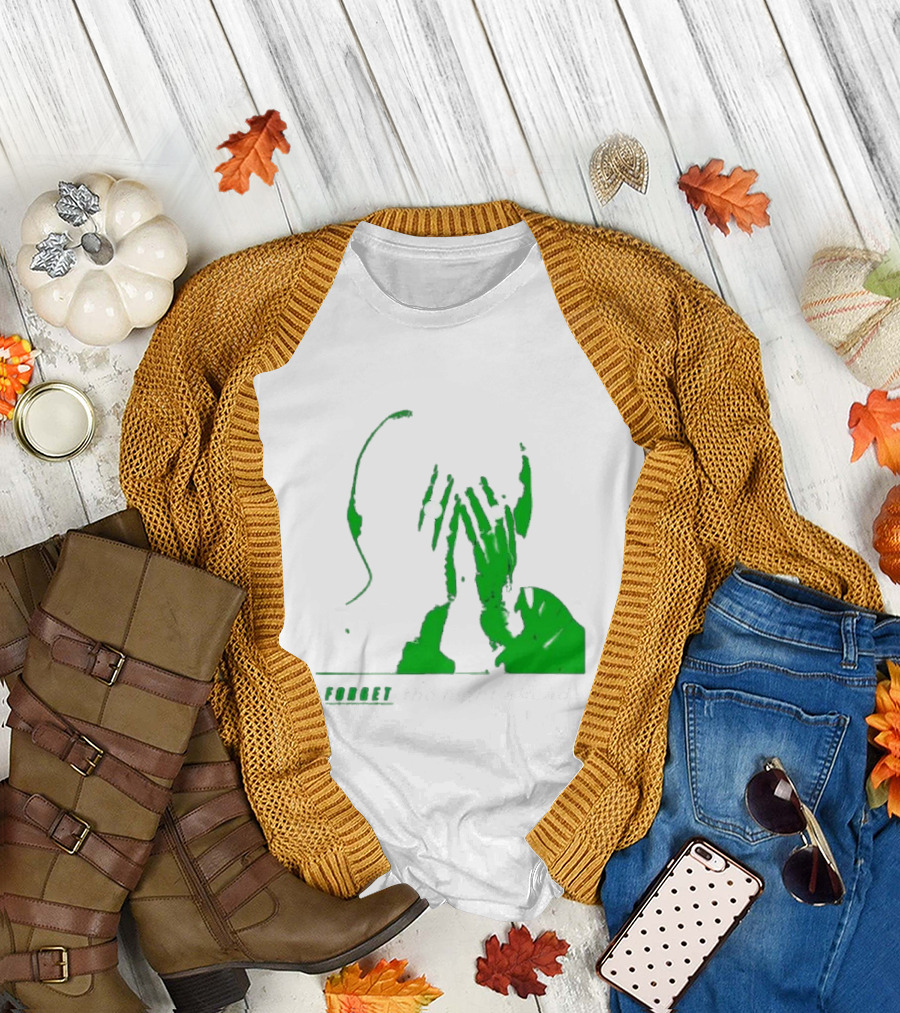 The Twilight Sad Forget The Night Ahead Green Silhouette With White Eyes T-Shirt