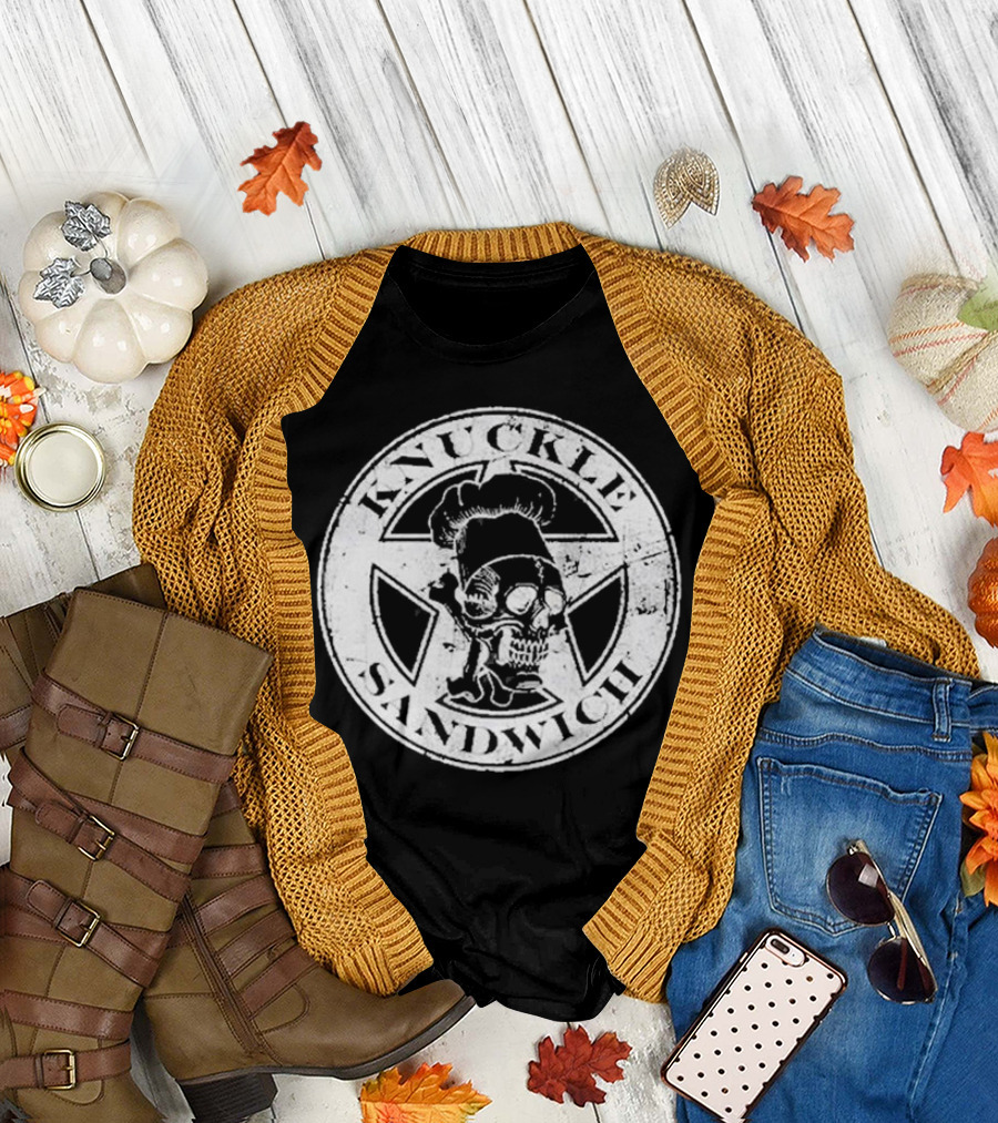 Hunter Fieri Knuckle Sandwich Skull Chef Emblem T-Shirt