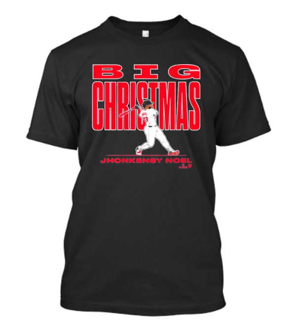 Jhonkensy Noel Big Christmas Baseball Player Swing T-Shirt