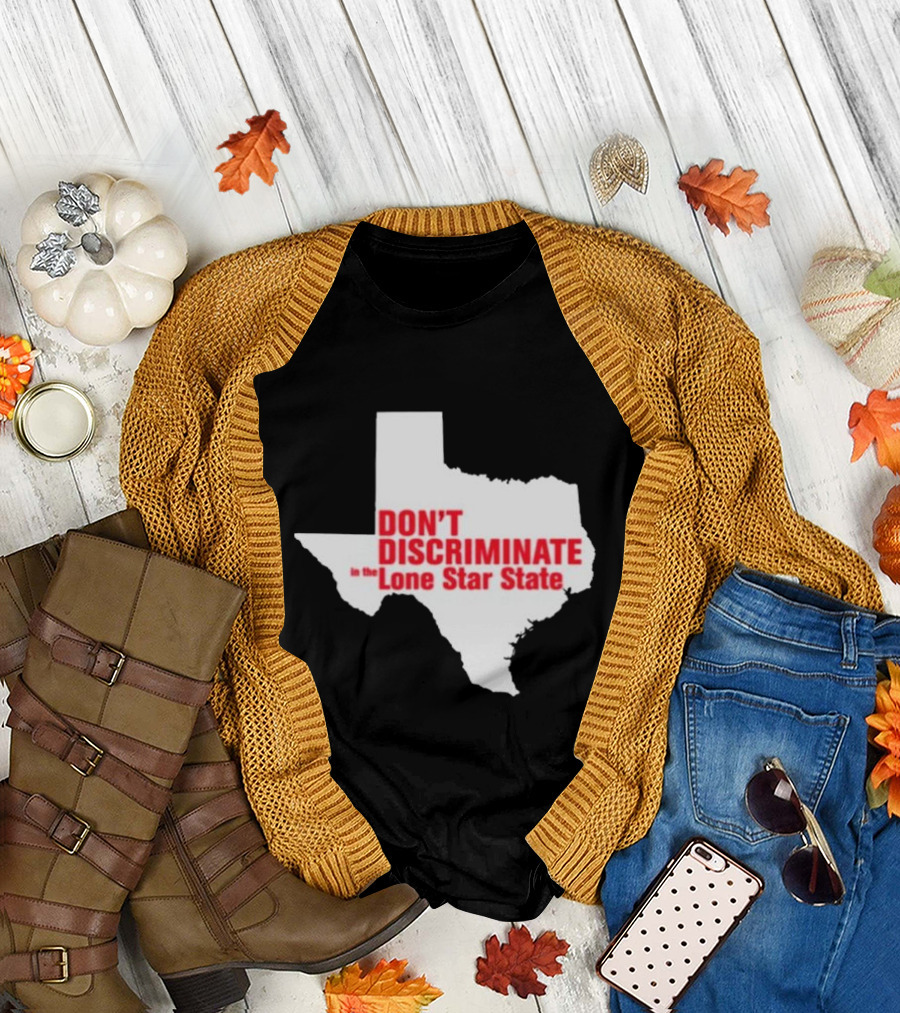 Major Hightide Don't Discriminate in the Lone Star State Map T-Shirt