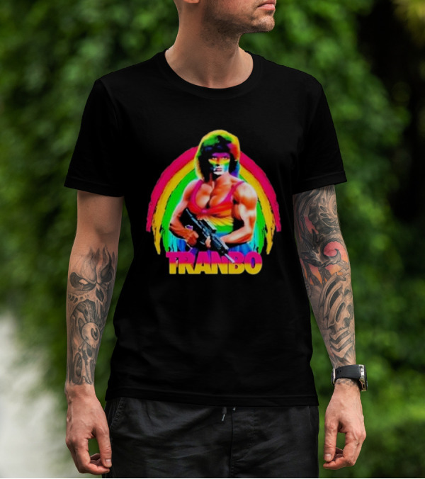Rambo Tranbo Rainbow Warrior Bold Colors T-Shirt