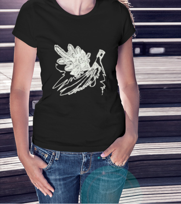 Arcade Fire Black Funeral Glow In The Dark Branch Design 20 Shows T-Shirt