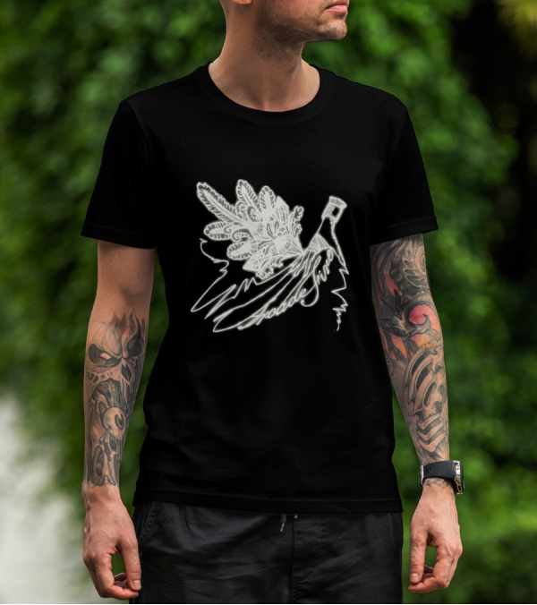 Arcade Fire Black Funeral Glow In The Dark Branch Design 20 Shows T-Shirt