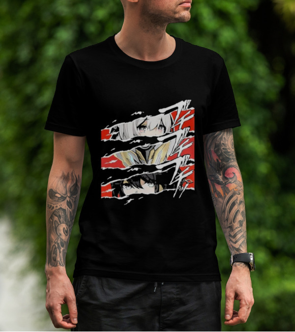 Honkai Star Rail Character Split Faces Ripple Effect T-Shirt