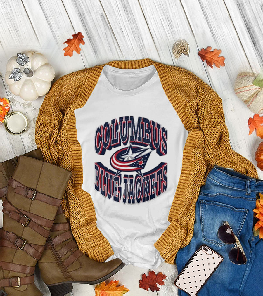 Columbus Blue Jackets Official Team Emblem T-Shirt