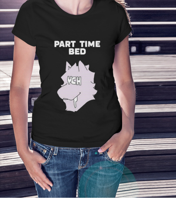 Gustav Indycar Part Time Bed YCH Wolf Head T-Shirt