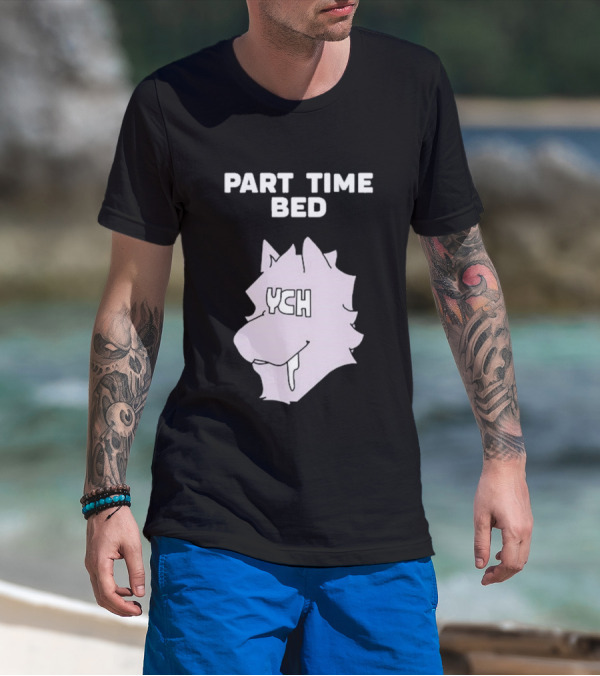 Gustav Indycar Part Time Bed YCH Wolf Head T-Shirt