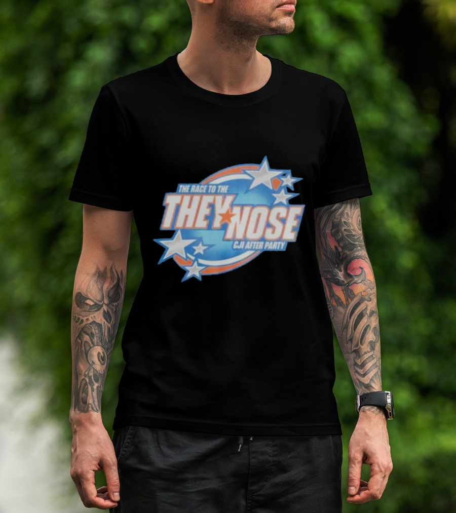 The Race To The They Nose Cji After Party Stars And Swirls T-Shirt