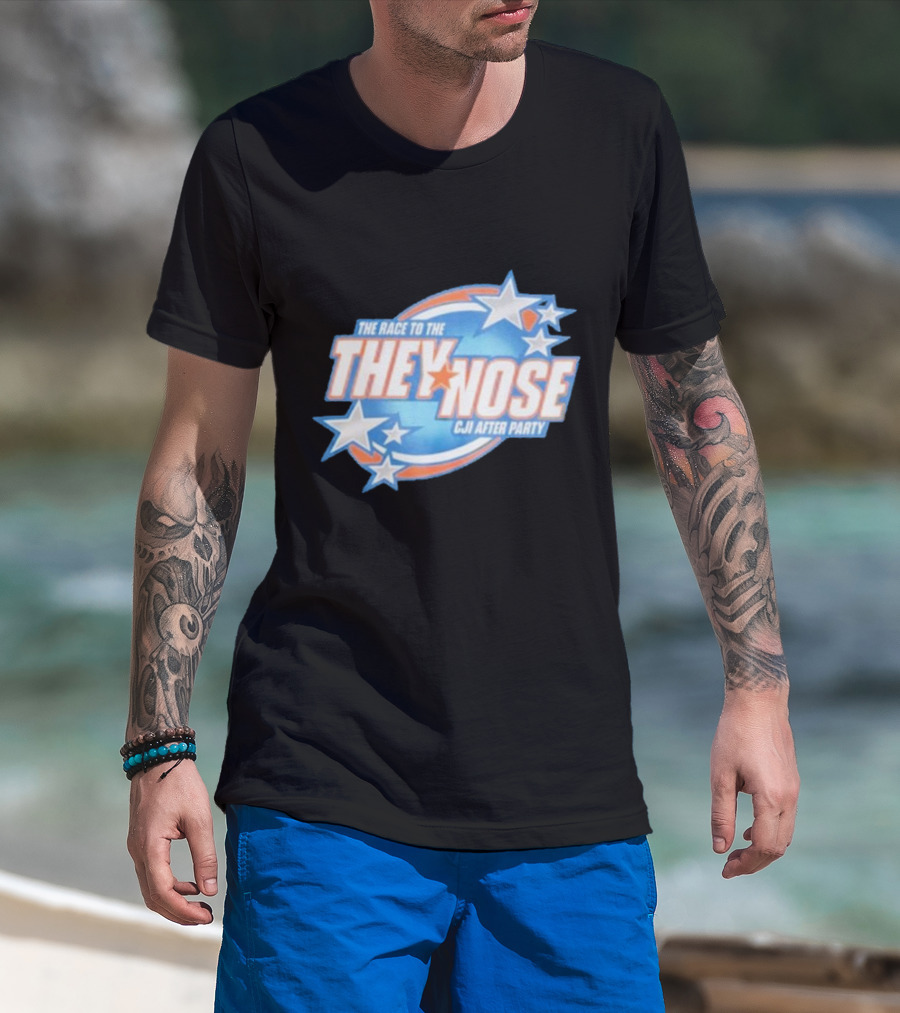 The Race To The They Nose Cji After Party Stars And Swirls T-Shirt