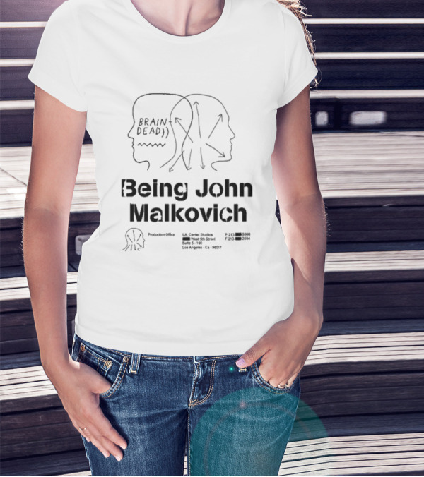 Brain Dead Being John Malkovich Business Card Visual Reference L.A. Center Studios T-Shirt