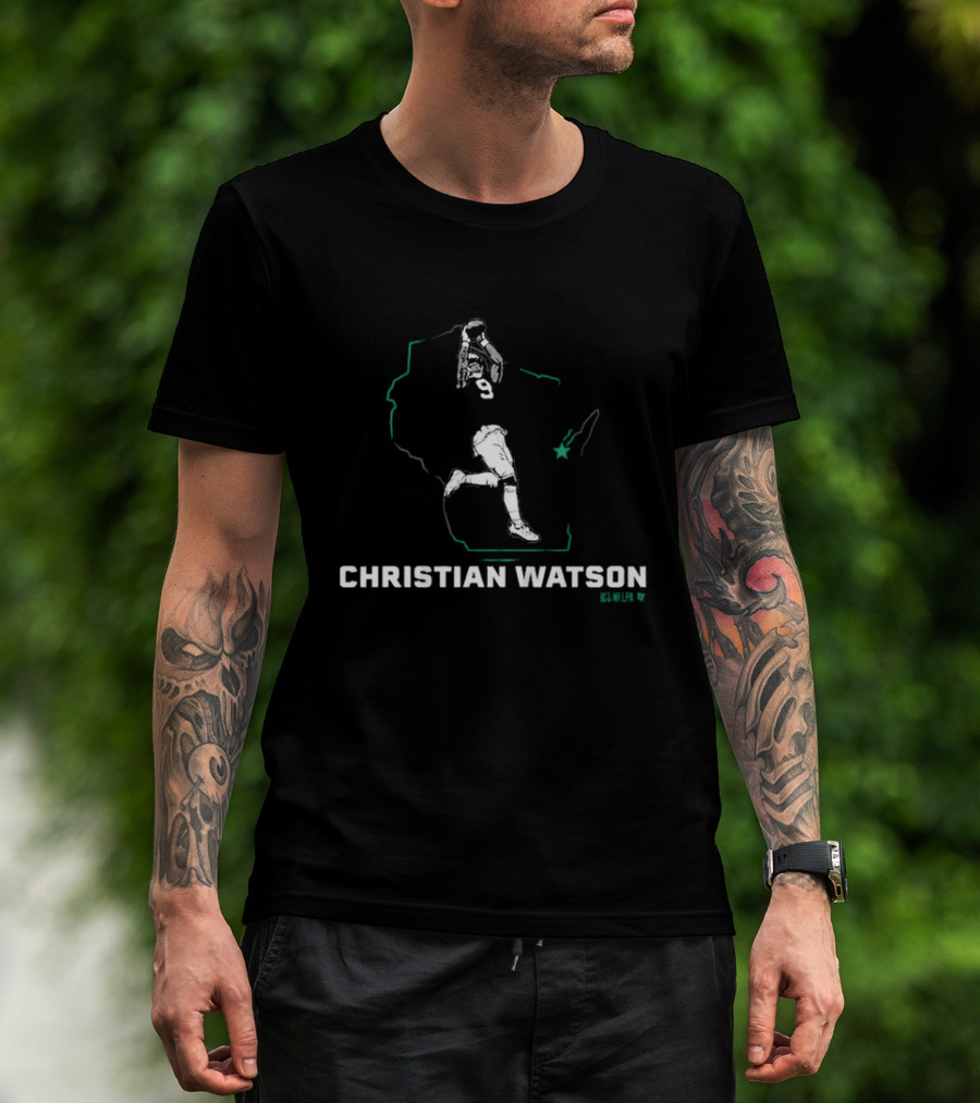 Christian Watson 9 State Football Star T-Shirt