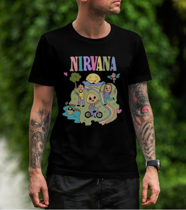 Nirvana Sean Solomon Cartoon Band T-Shirt